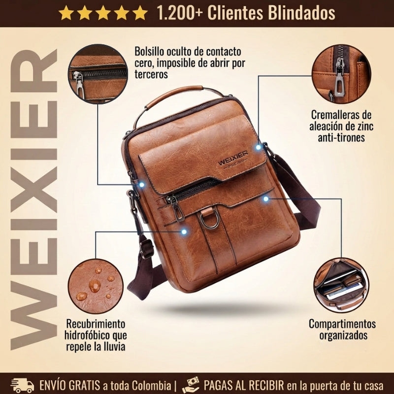 Bolso Crossbody WEIXIER™ - Seguridad Antihurto 360°
