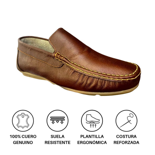 Mocasines en cuero Confort Move™ Cafe